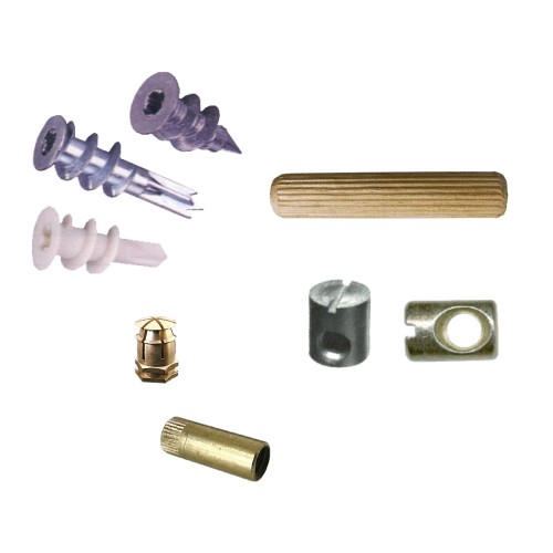 Wood Metric Nut, Wooden Dowels and Lamellas