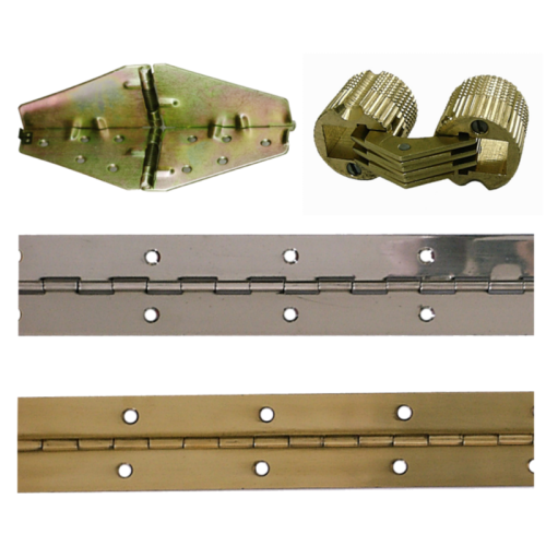 Table Top Hinge, Invisible Cylinder Hinge and Piano Hinge 
